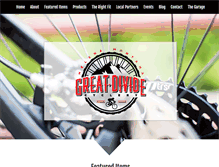 Tablet Screenshot of greatdividecyclery.com